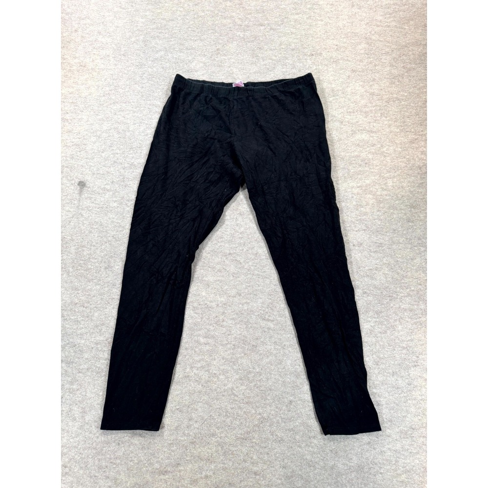 No Boundaries Leggings Womens XL(15-17) Black Cotton Stretch Yoga Gym Training